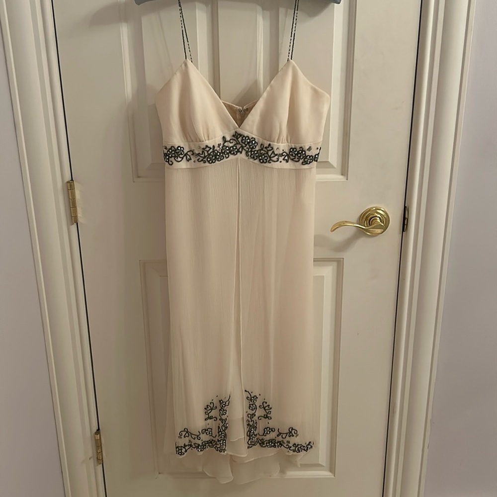 Laundry by Shelli Segal silk and beaded gown